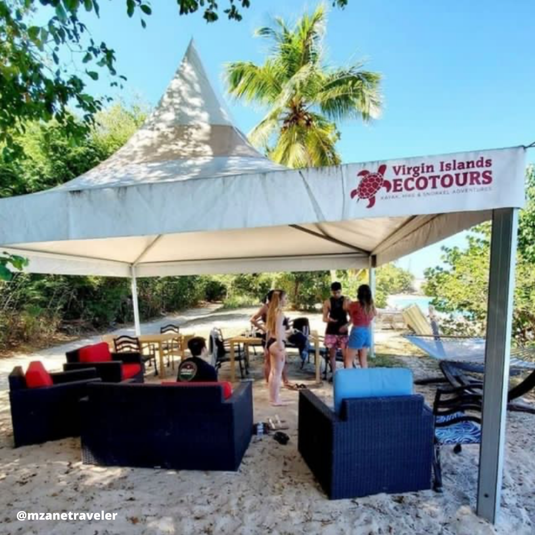 beach cabana pic St John Virgin islands