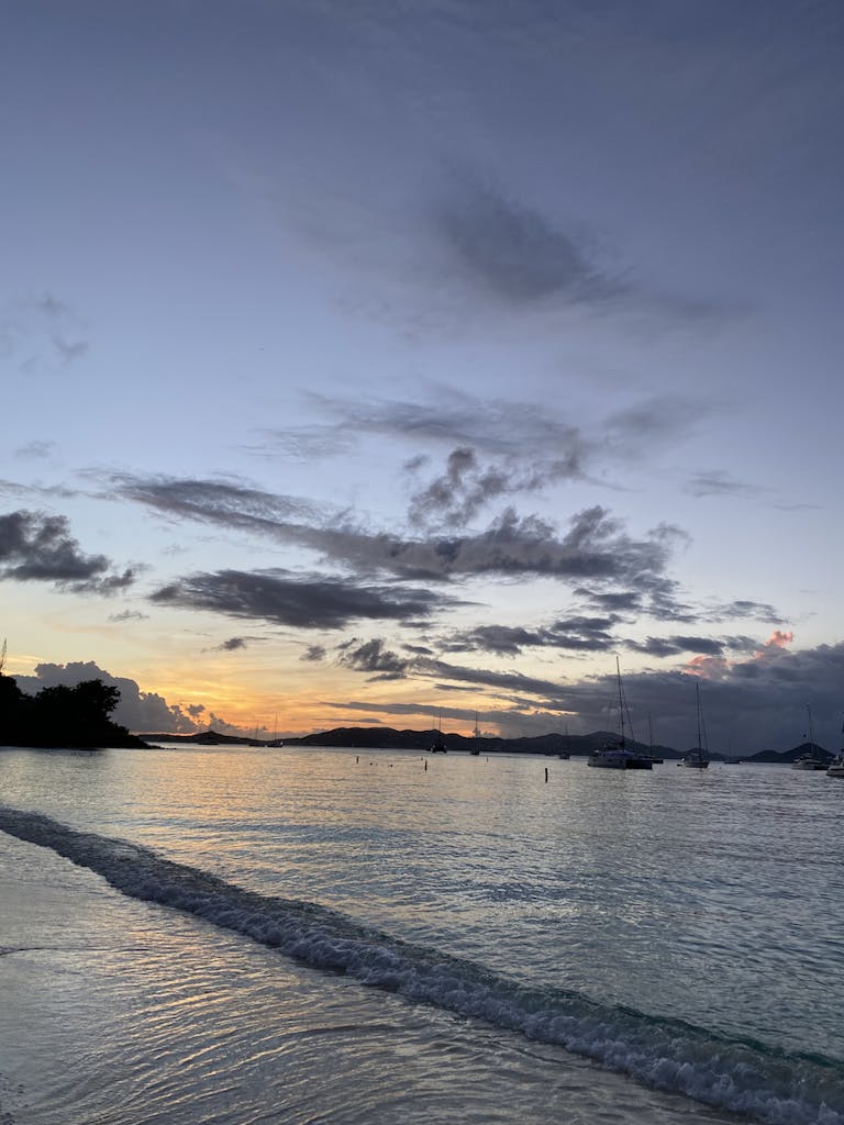 St. John sunset from Honeymoon Beach