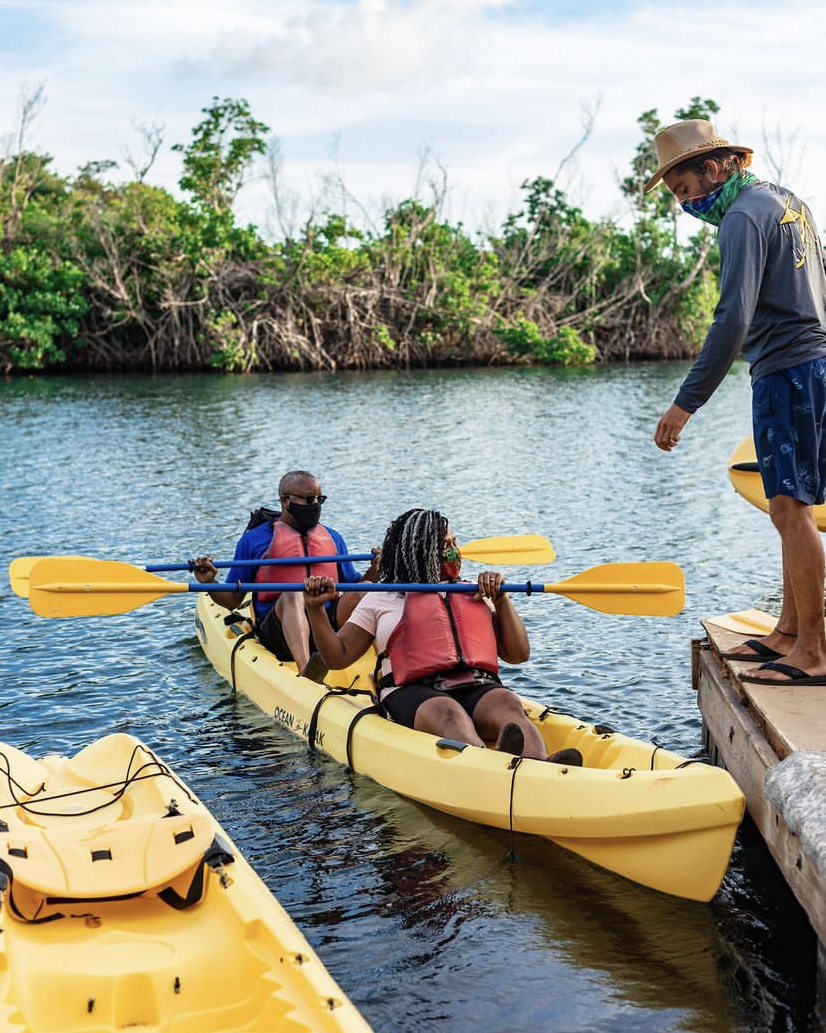 kayak tour mangrove lagoon St Thomas Cas Cay USVI