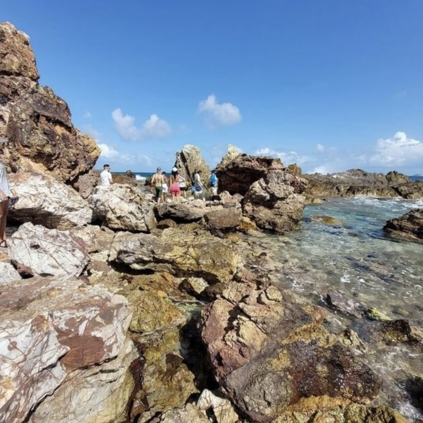 St Thomas USVI nature tours Cas Cay volcanic blowhole