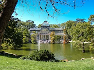 el Palacio de Cristal en el Parque del Retiro