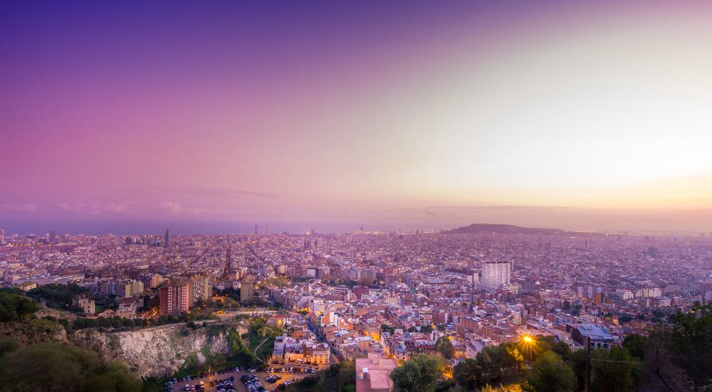 sunset barcelona