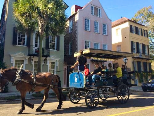 A horse & buggy ride in Charleston, SC.