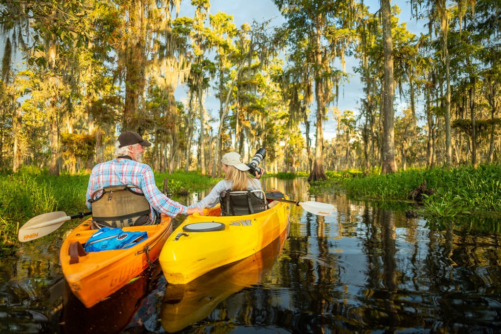 kayak swamp photography