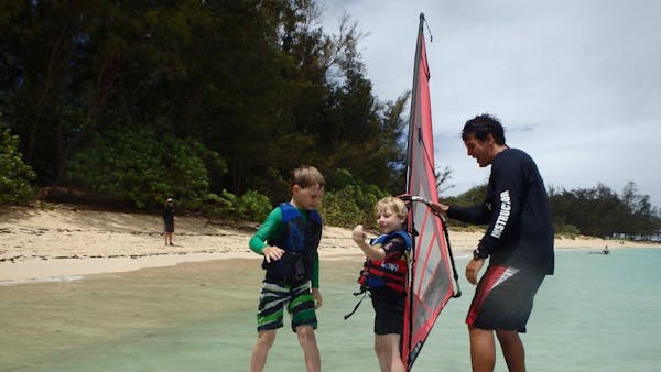kids windsurfing