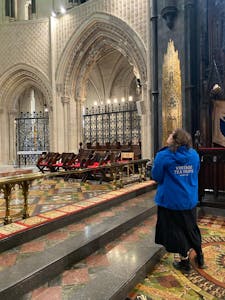 Anna standing in the Quire