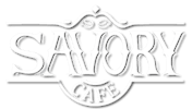 Savory Cafe, Woodland. California logo