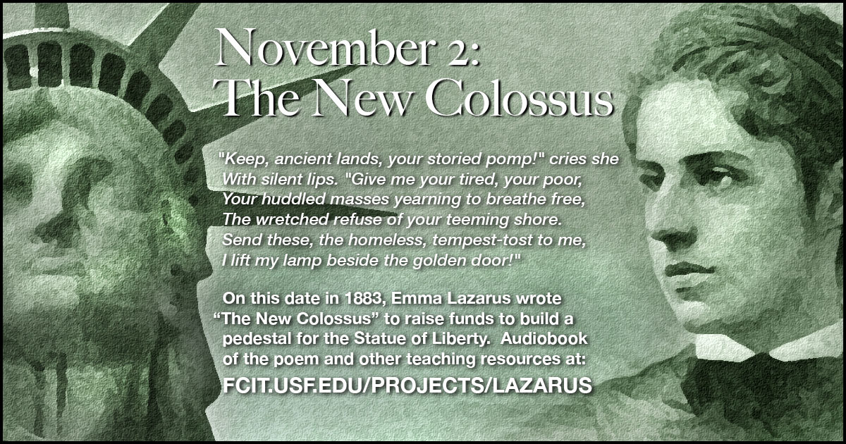 emma lazarus the new colossus