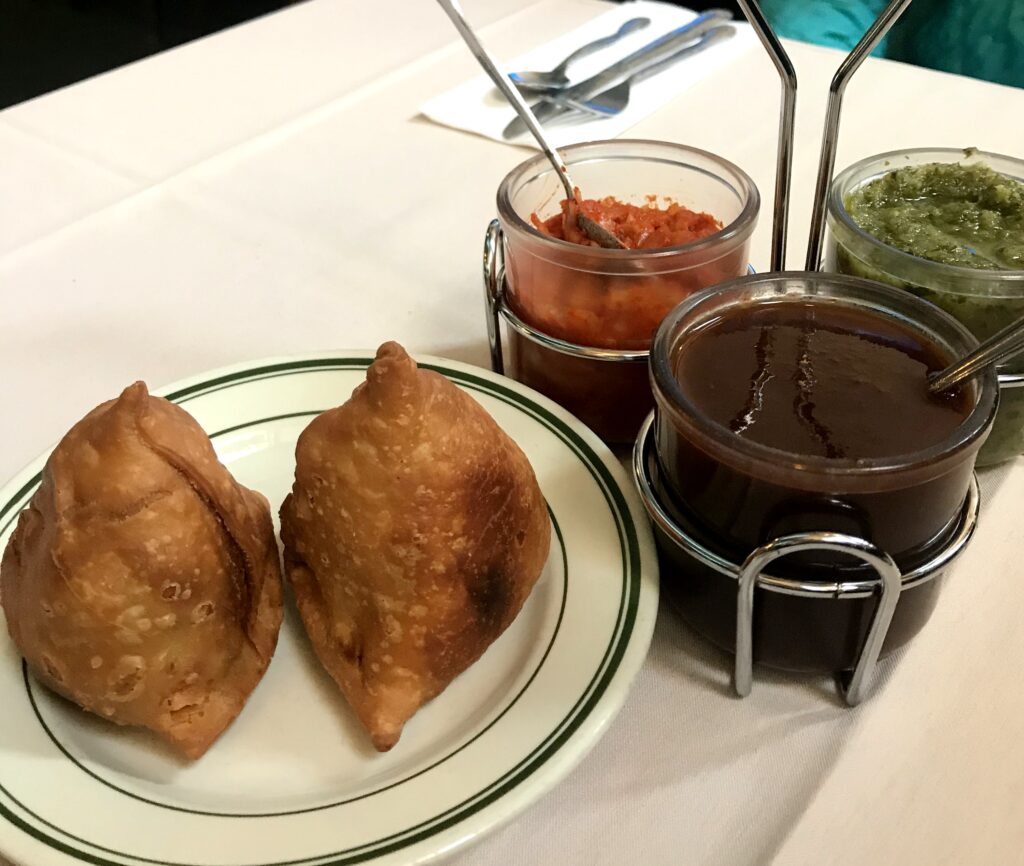 a plate of food on a table