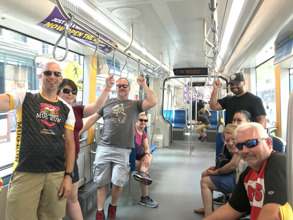 people on the Cincinnati Street Car