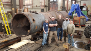 Strasburg Rail Road’s mechanical team who completed the restoration of the Baldwin #152: