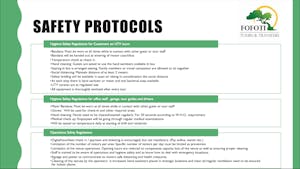 Fofoti Safety Protocols