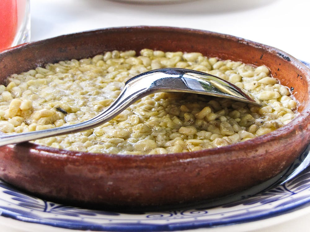 A bowl of Escamoles in Oaxaca