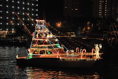 christmas boat parade photo