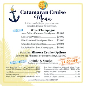 cruise drink menu