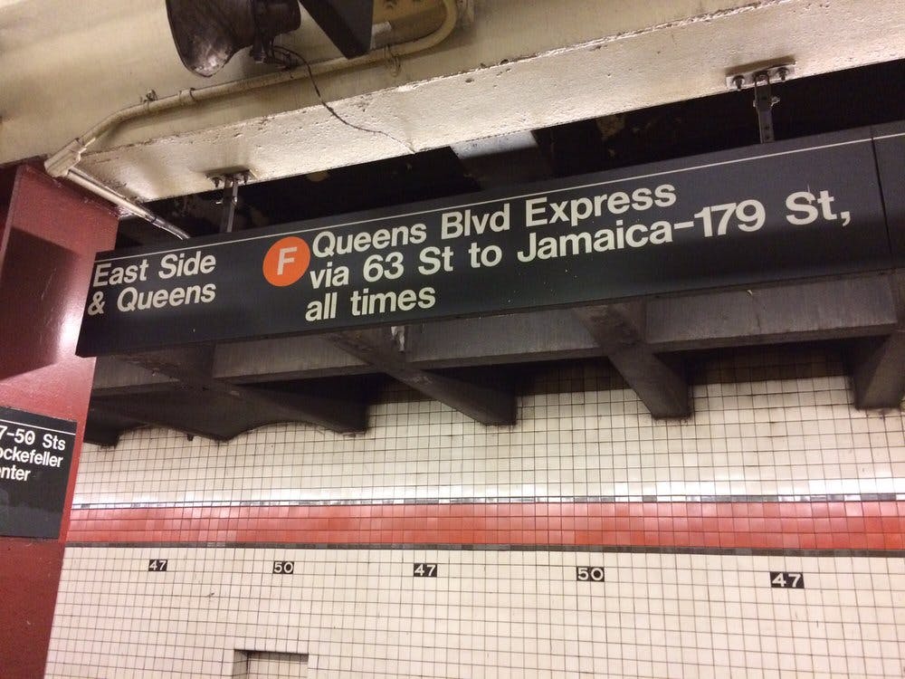 Subway Station Sign