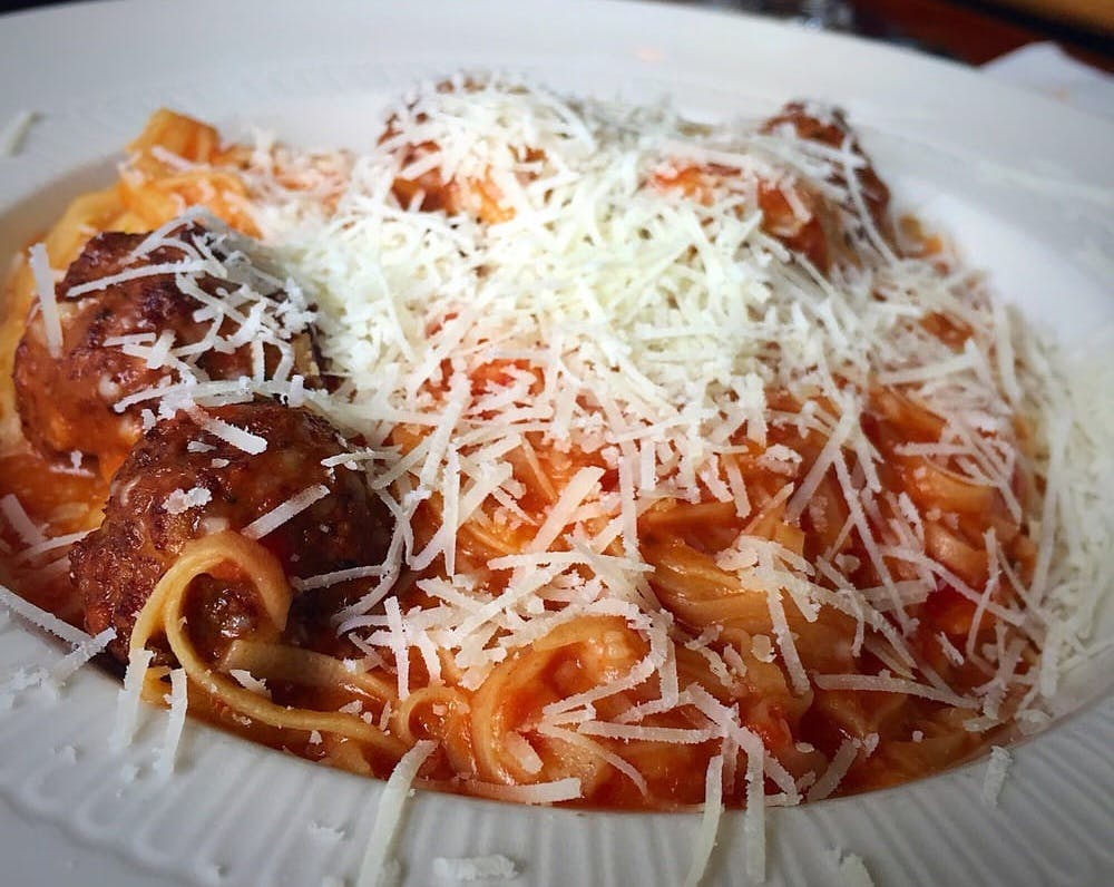 San Marzano Pasta Fresca Spaghetti and Meatballs