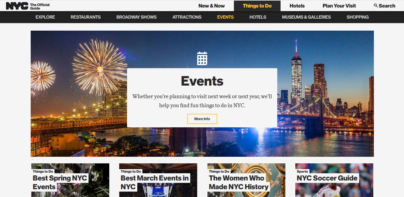 nyc official tourism website