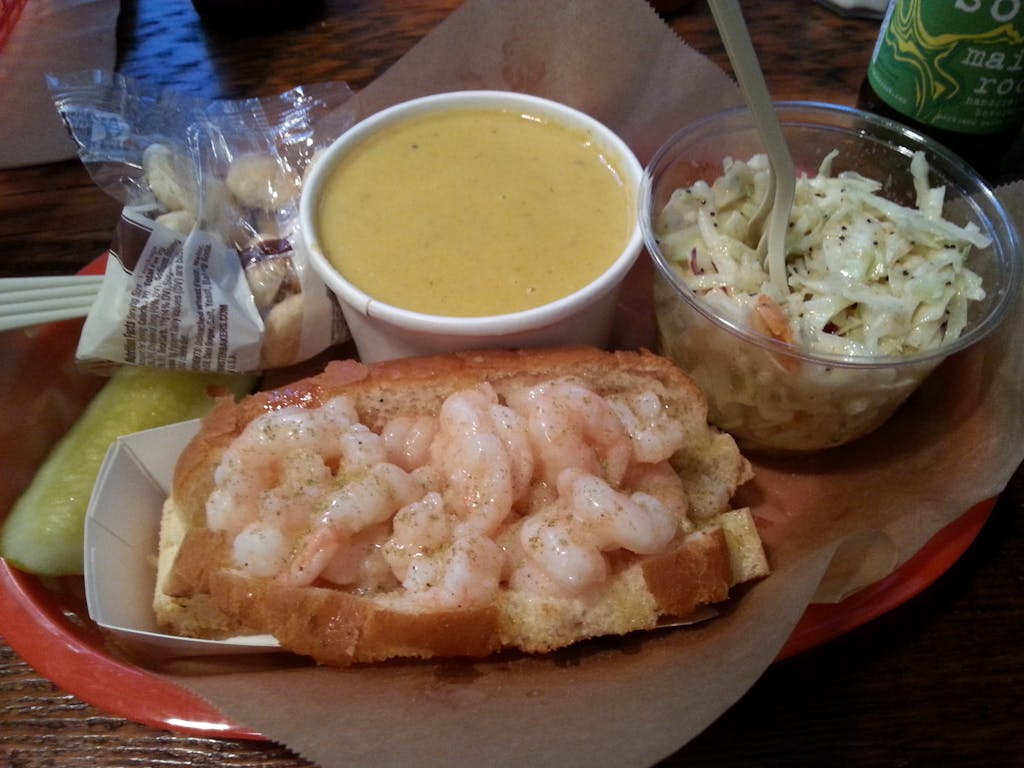 Luke's Lobster Shrimp Roll and Crab Bisque