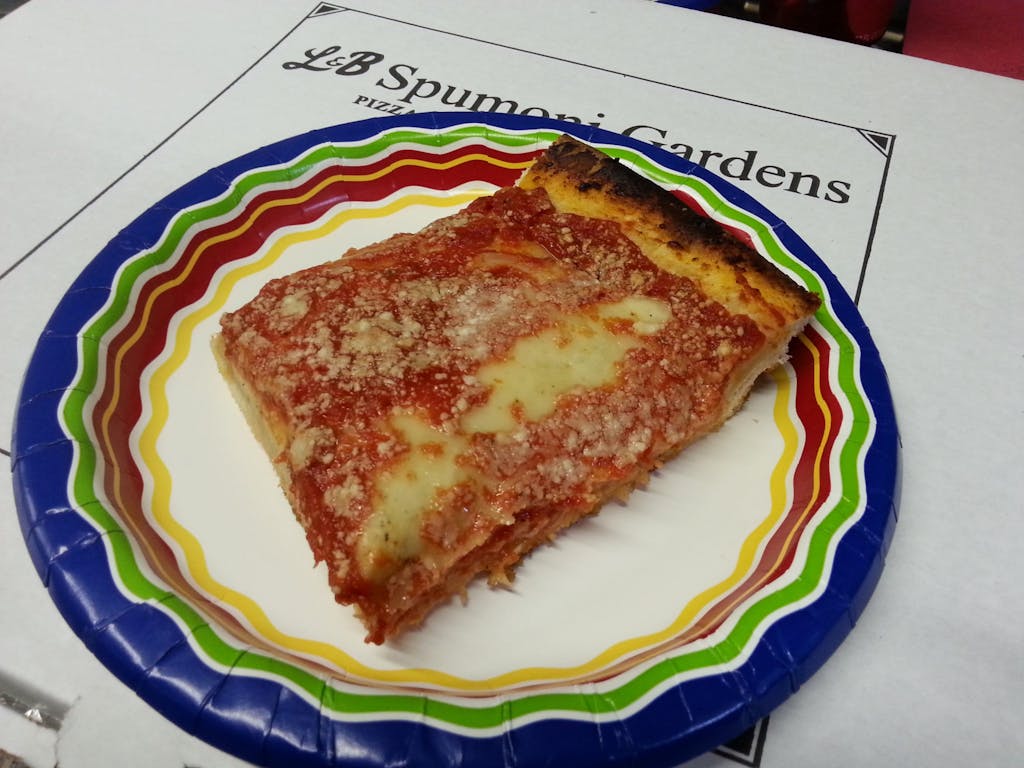 L&B Spumoni Gardens Pizza