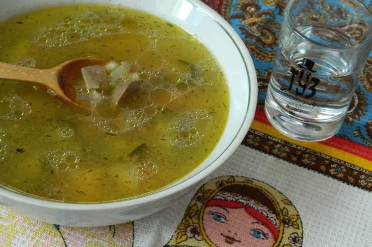 Russian soup Rassolnik