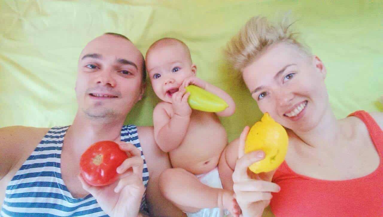 family celebrating world vegan day