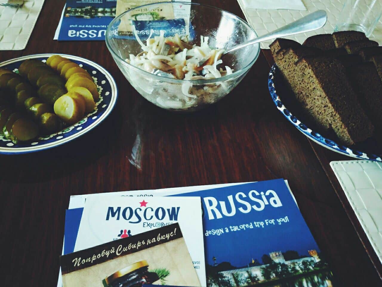 Russian home-made salted mushrooms