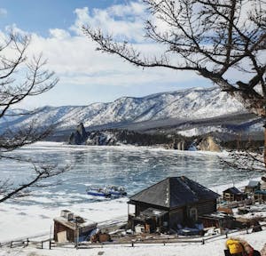 best view on winter lake Baikal tour