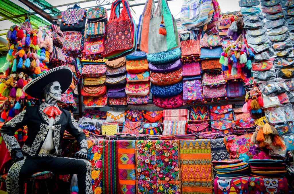 A local market in Mexico City