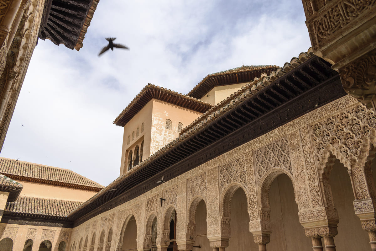 Alhambra Palace Interior in Granada