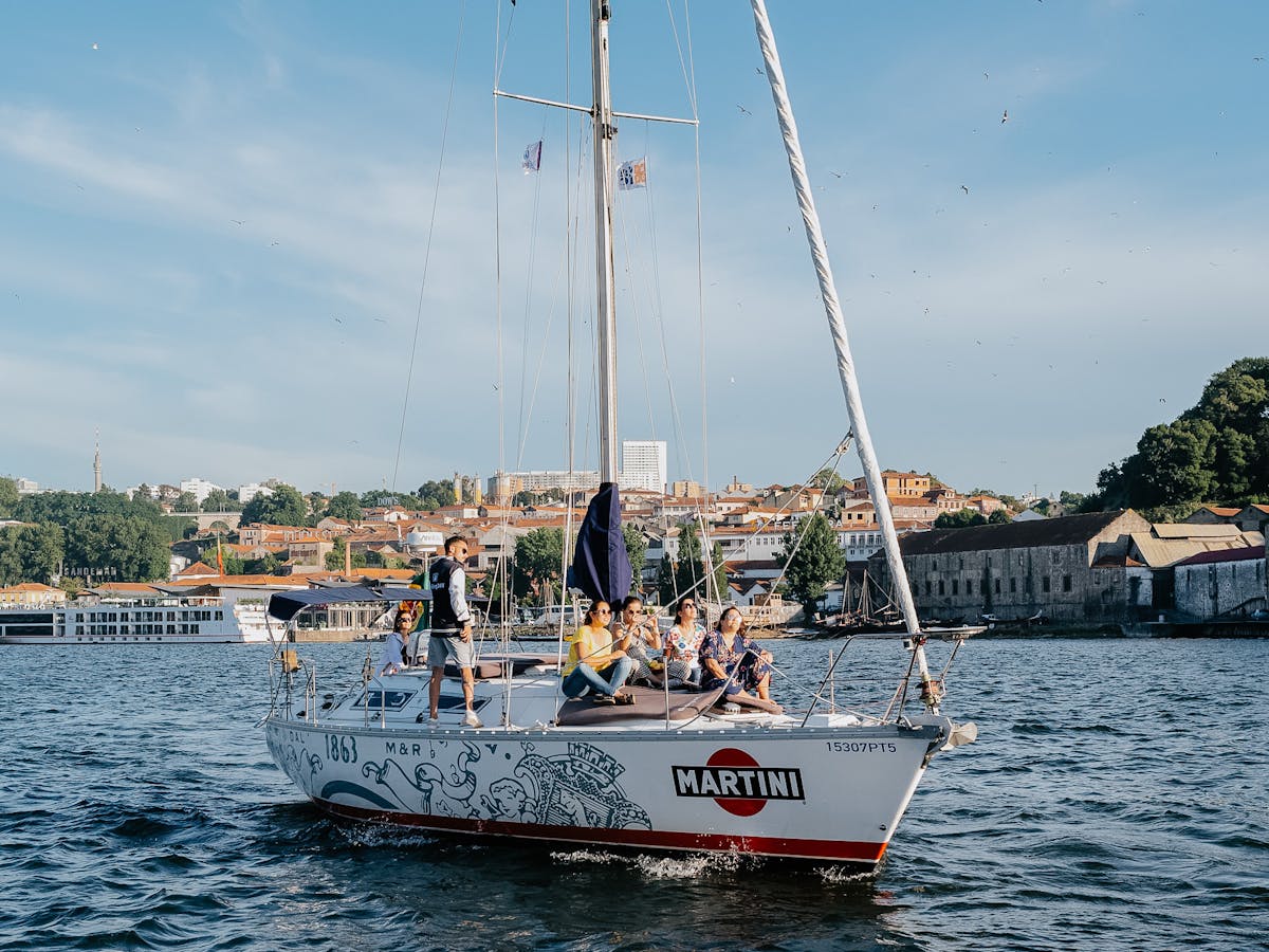 Sailboat Calitor in Douro River, Oporto