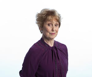 Una Stubbs posing for the camera