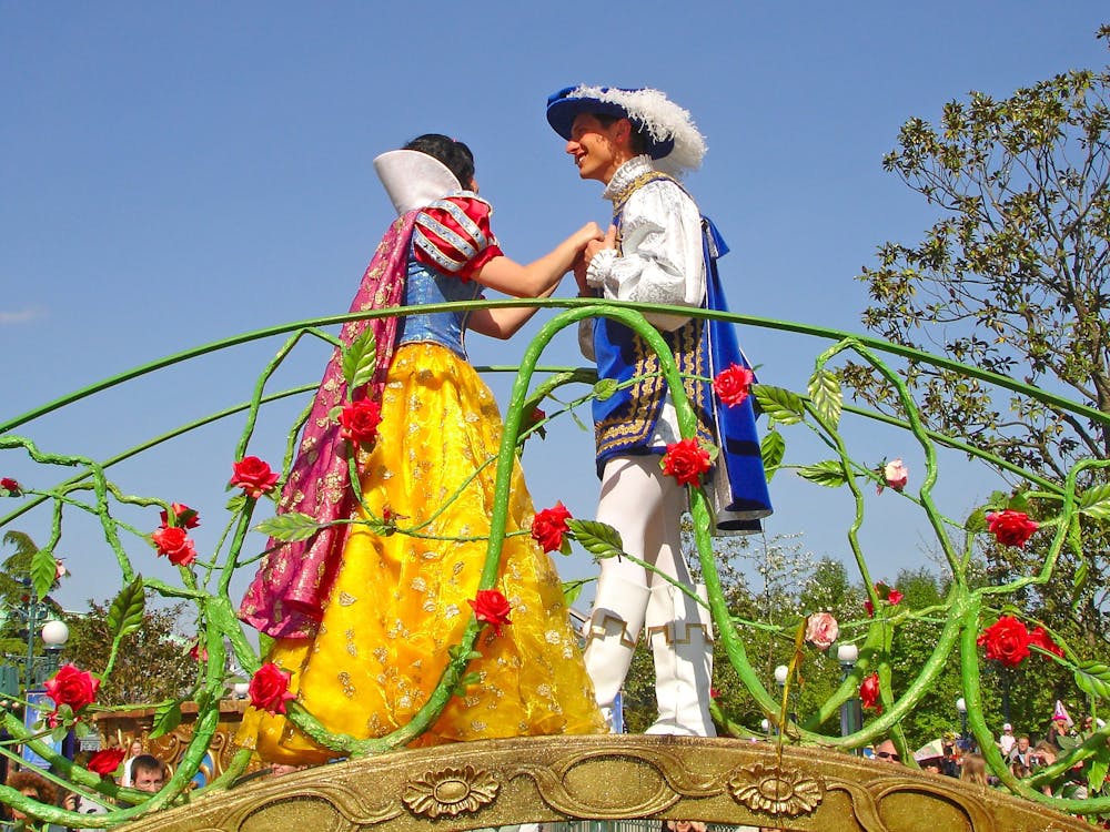 Snow White and Prince Charming in Disney World