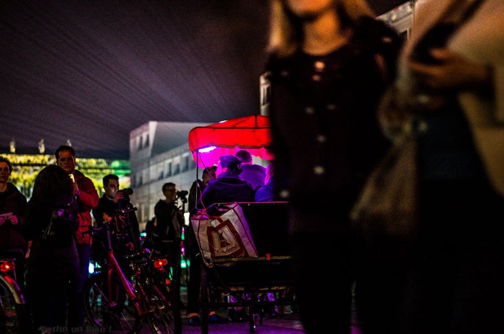 Fahrradtour zum Festival of Lights in Berlin 2014