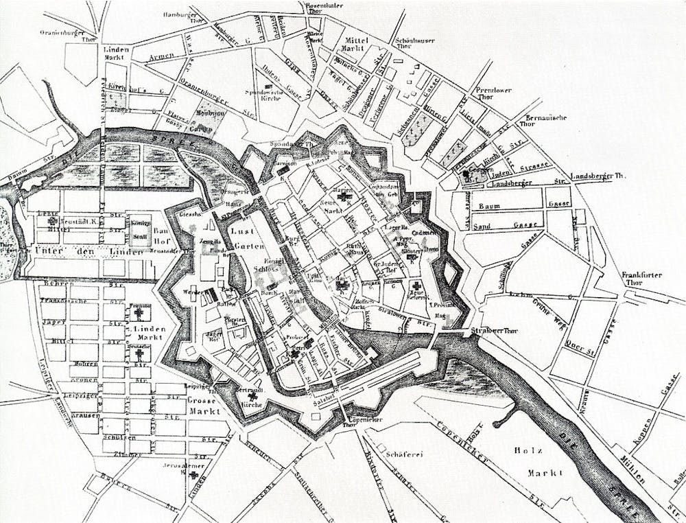 Festungsanlage Berlin um 1700