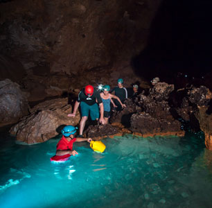 Actun Tunichil Muknal Cave exploration group