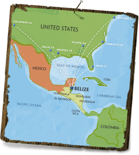 Map Of Belize 