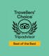 Tripadvisor Travelers Choice Award with 