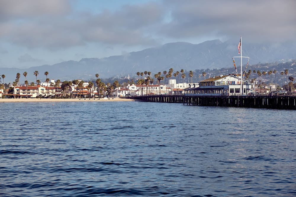 Santa Barbara Stearns Wharf in California, USA