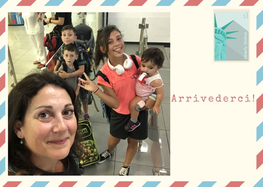 flying to Italy with kids