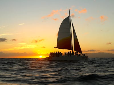 catamaran sunset sail