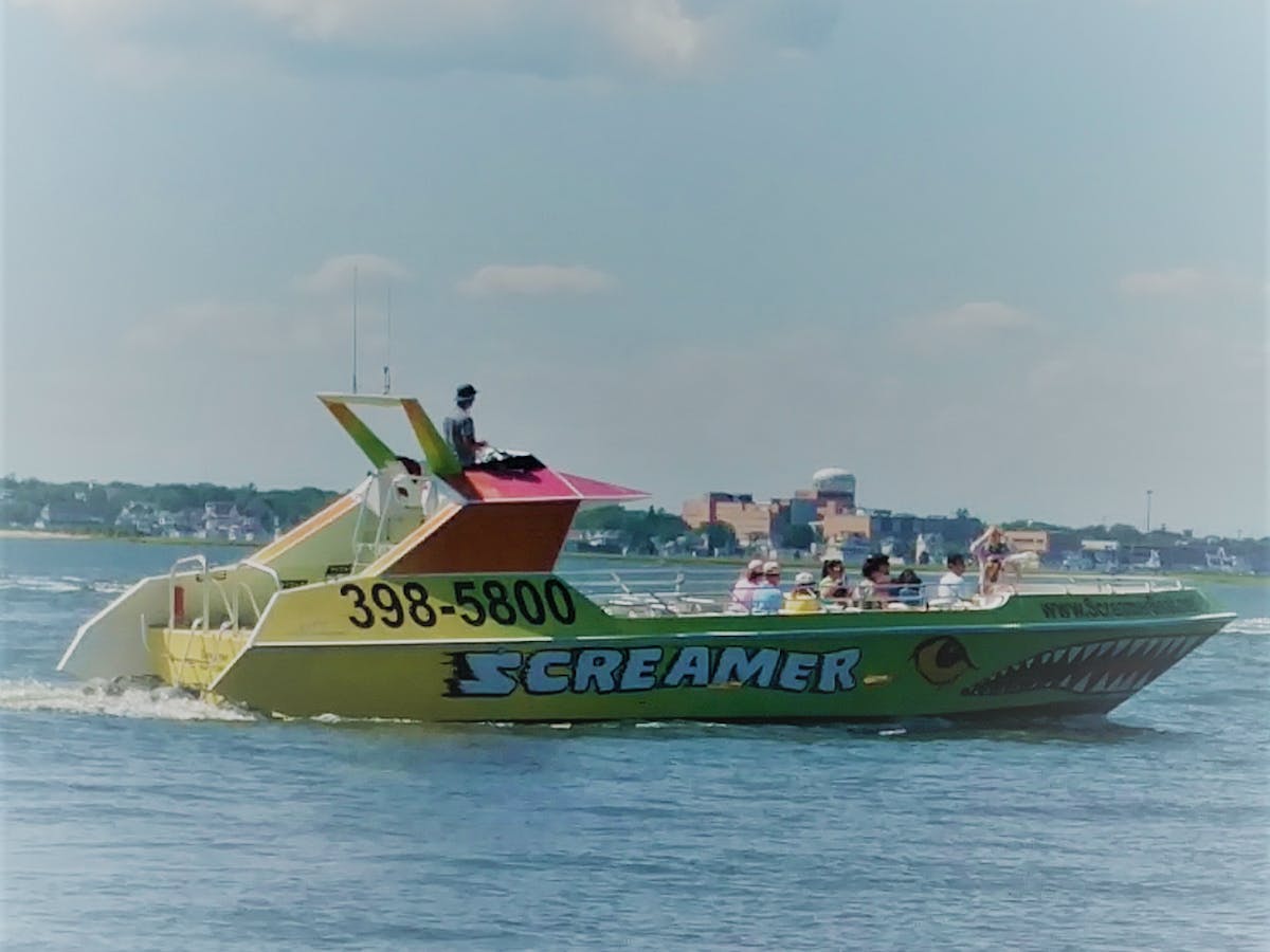 screamer speedboat on the water
