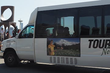 a Tours Northwest private charter bus ready for a group tour