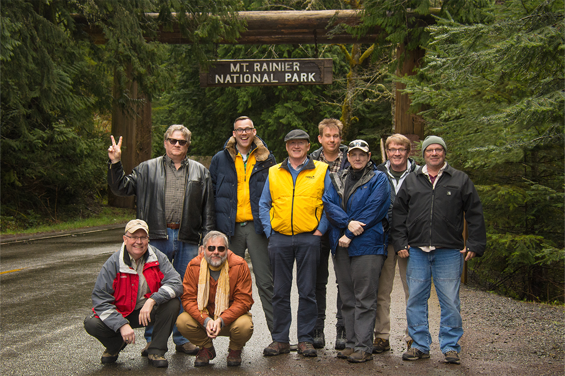 a group of people posing for a photo