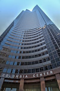 Columbia Center tower with sky view observatory and amazing city views