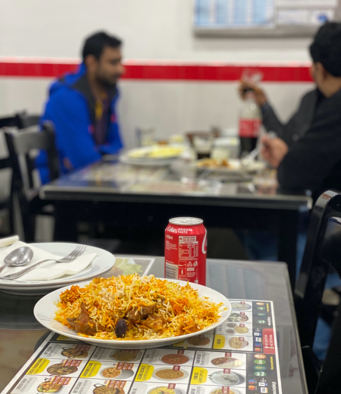 a plate of food on a table