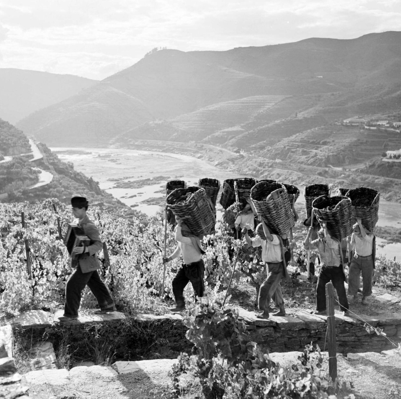 a group of people sitting on the side of a mountain