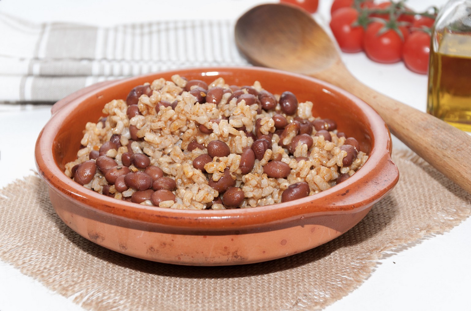 a bowl of food on a table