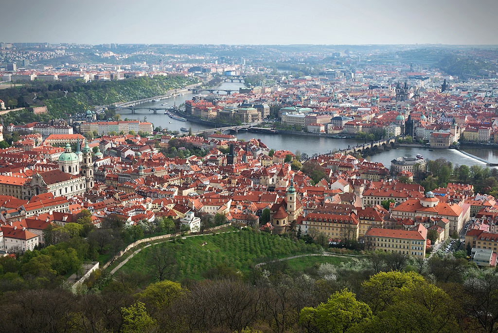 a scenic view of Prague