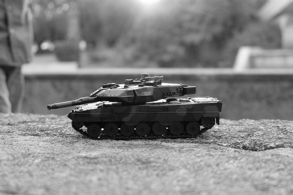 a close up of a toy tank